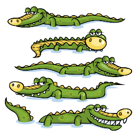 Crocodile Clipart River Clipart - Clipart Pictures Of Crocodiles, HD Png Download , Transparent Png Image - PNGitem