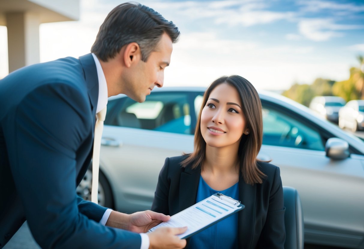 A car accident victim in California receiving expert legal support and guidance to navigate the legal process and seek compensation