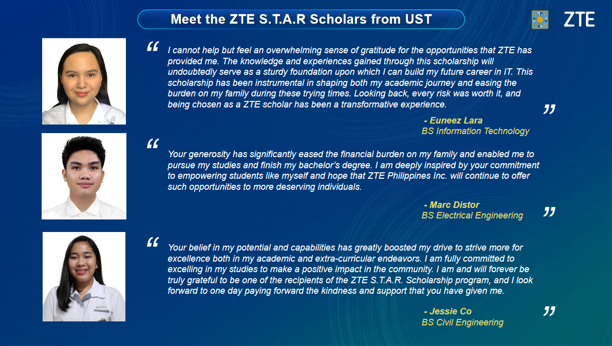 ZTE honors outstanding students through its scholarship Program in the Philippines