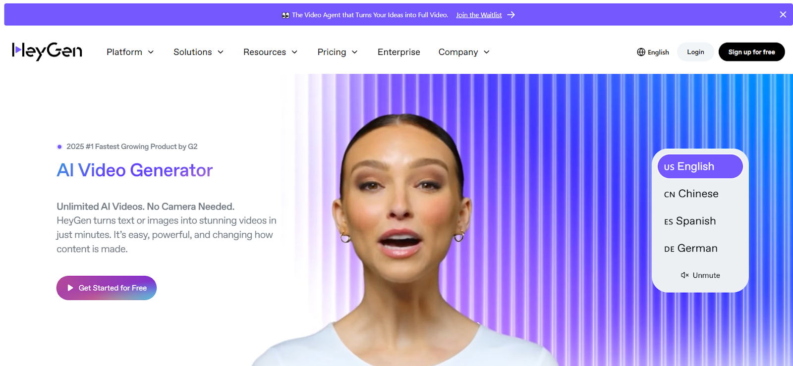 HeyGen AI voice generator