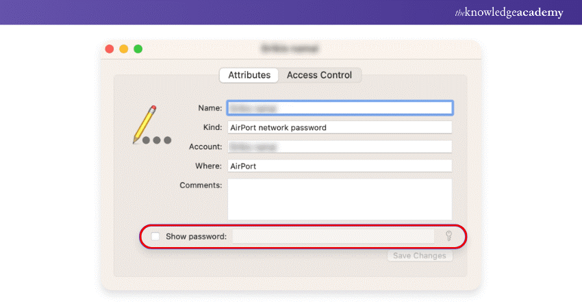 Network key password