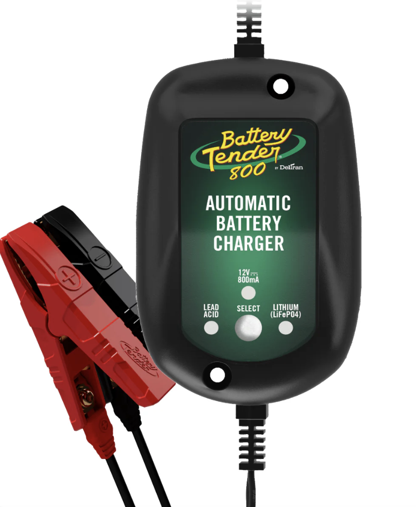 The Weather Resistant 800mA 12V Battery Charger from Battery Tender