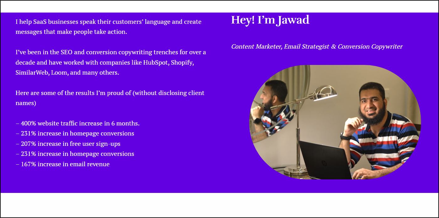 jawad khan - freelance copywriter, email strategies, content marketer