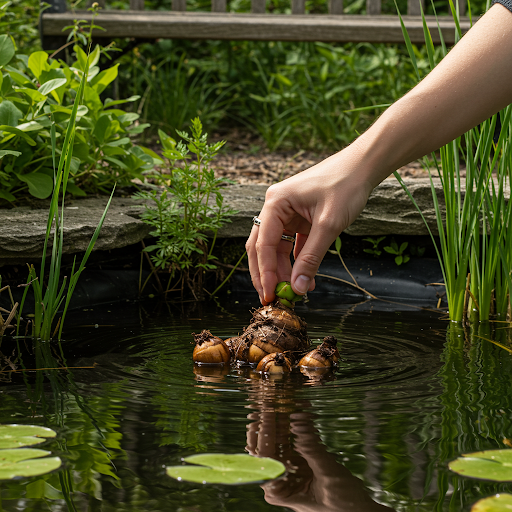 Planting Water Chestnuts