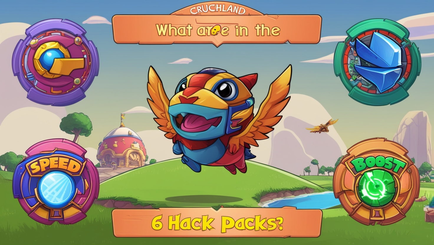 What are the 6 hack packs in Cruchland​