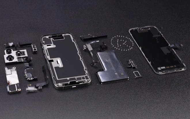 iPhone 16 Pro components, no vapor chamber in sight