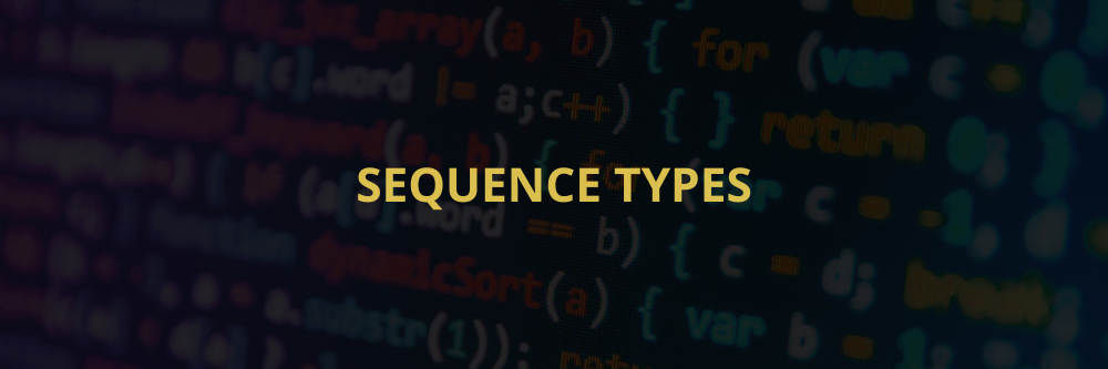 Sequence data types in Python