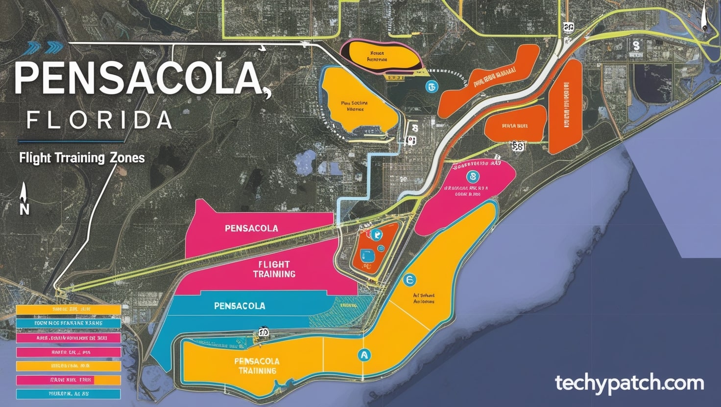 pensacola kml file flight training areas