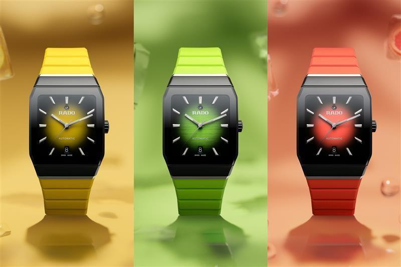 A group of colorful watches  AI-generated content may be incorrect.