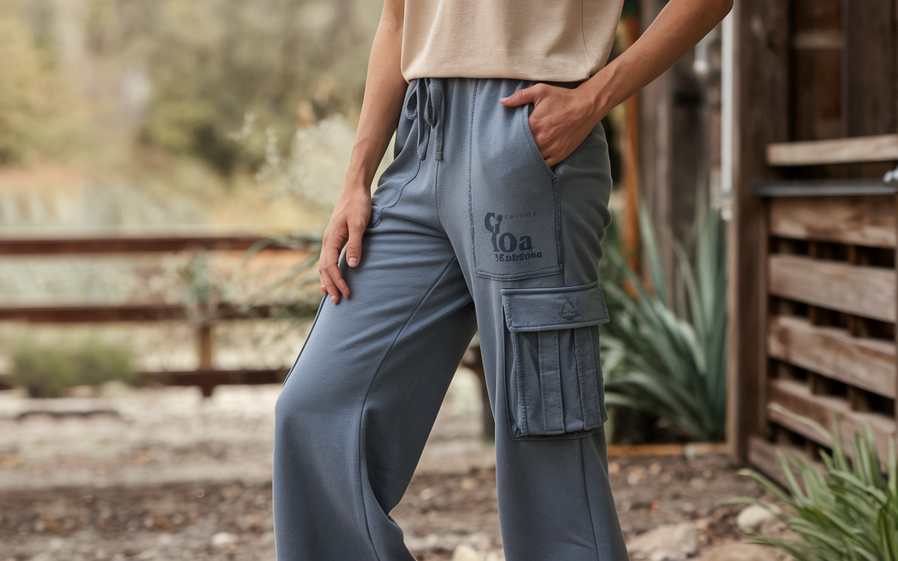 G.O.A. Rustic Flared Cargo Sweatpants