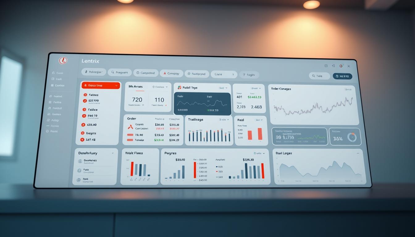 Lentrix Flow dashboard navigation