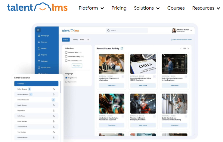 TalentLMS – Best Feature-Packed Free Employee Training Software