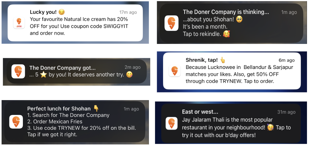 Transforming the marketing landscape with generative AI - Swiggy's Multichannel message campaigns