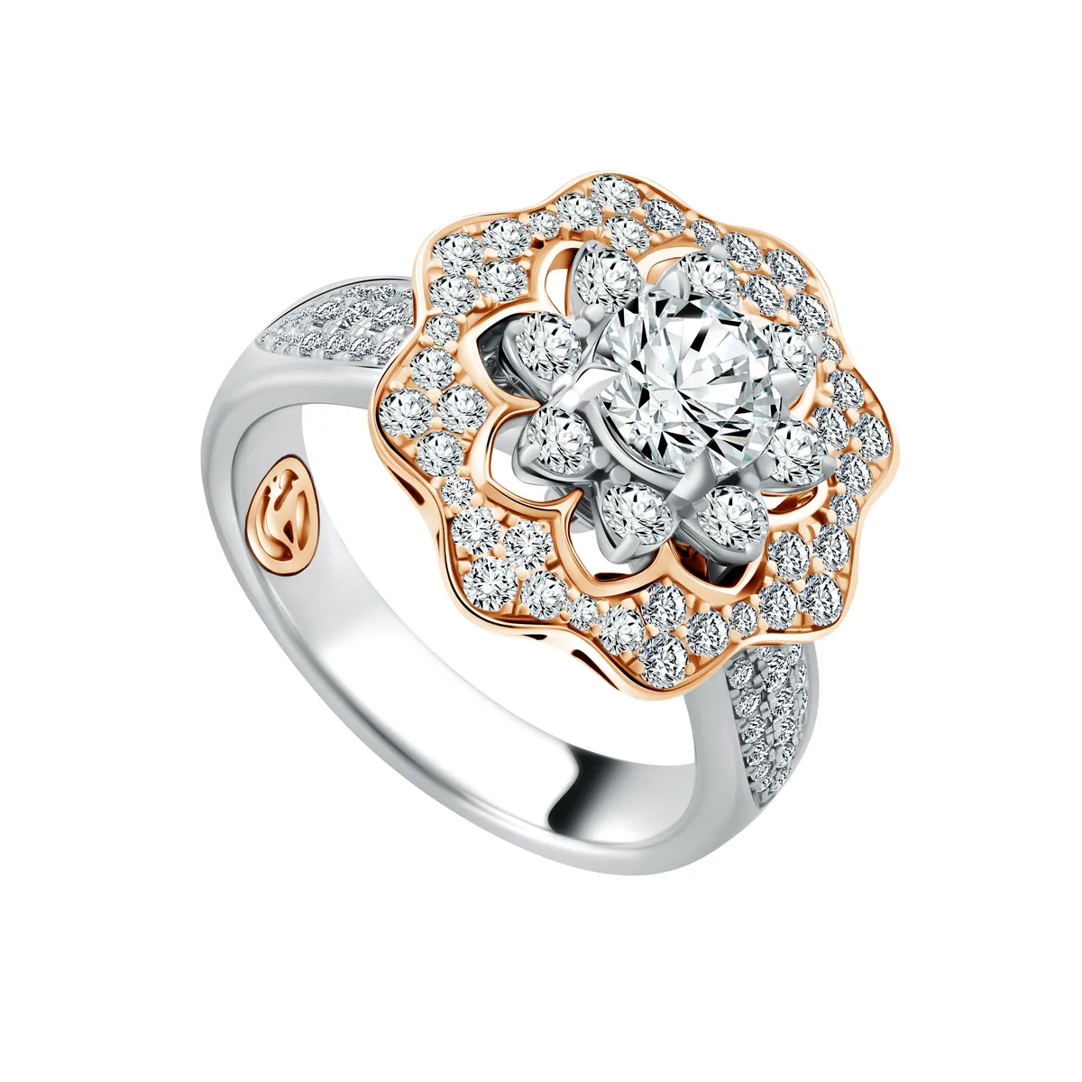 Pesona Cincin Berlian Berhias Natural Diamond dari Water Lily Collection 