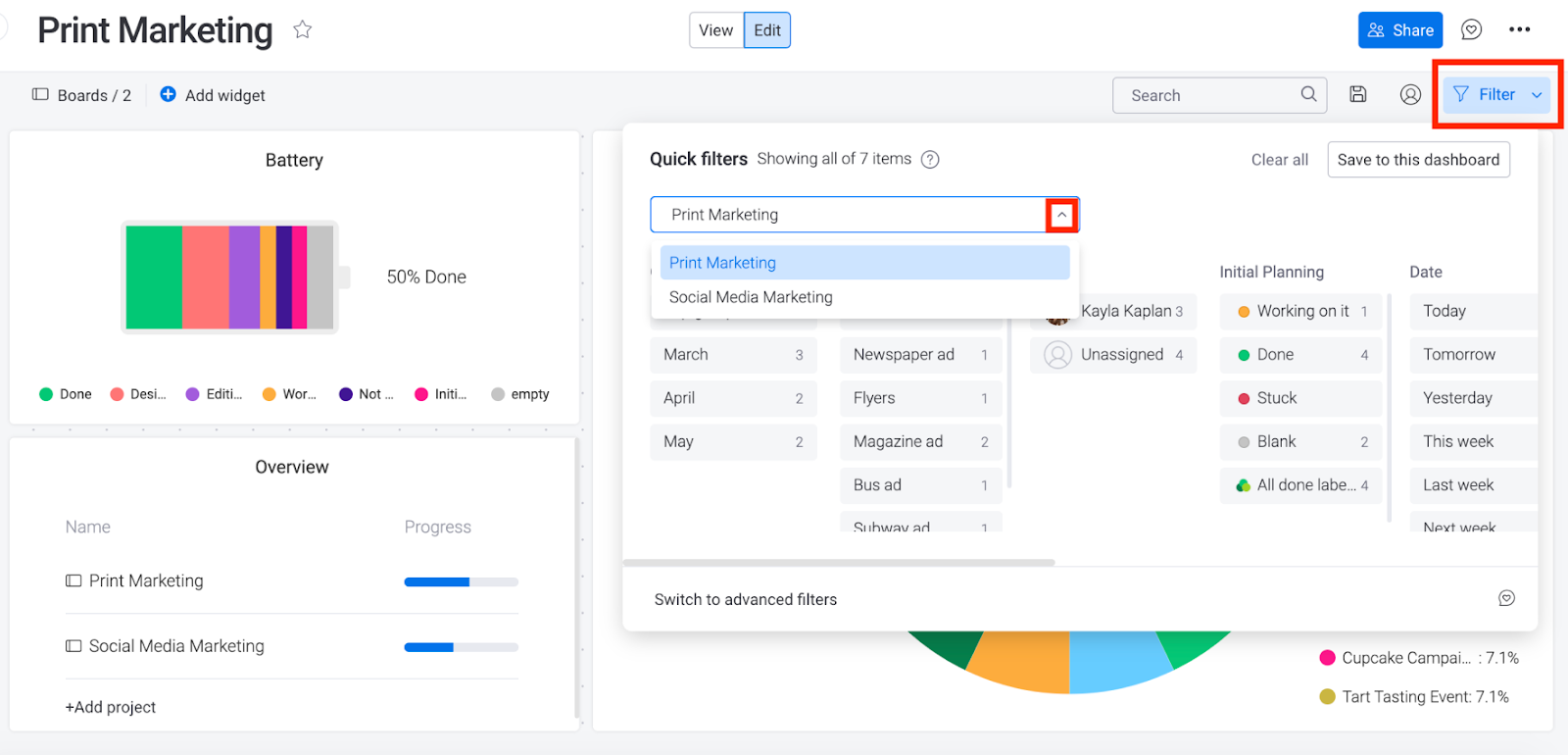 Monday.com Dashboard