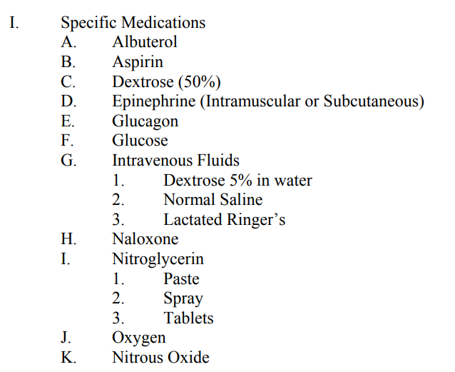 A list of medications with text

Description automatically generated