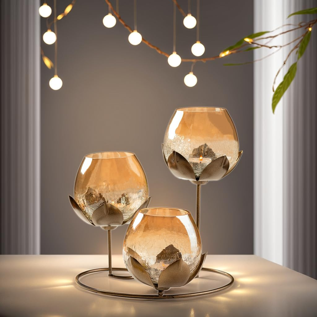 KREATIVE ART’S Lotus Candle Holder