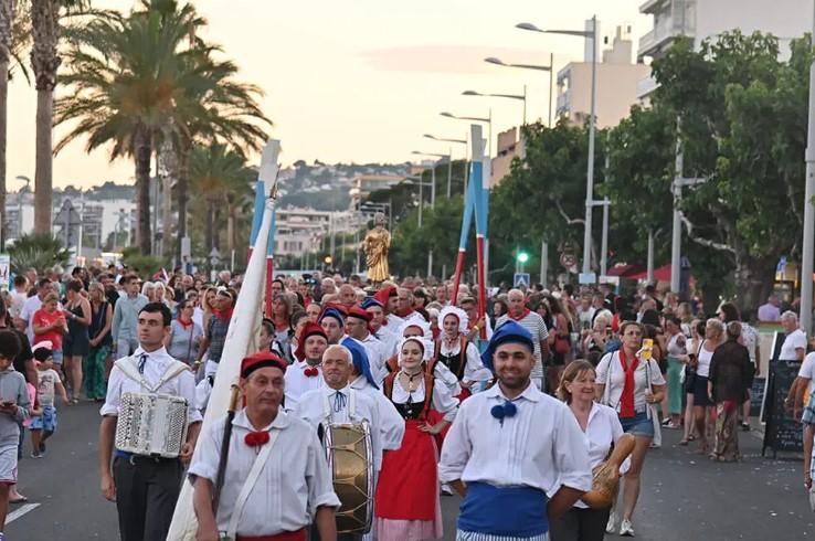 Photo of the procession for the June 29 festivities 