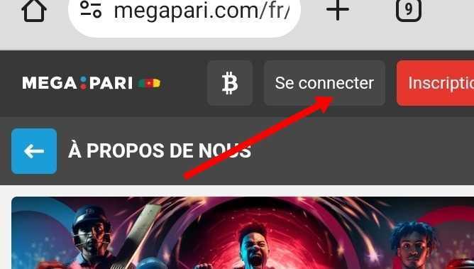 MegaPari Connexion