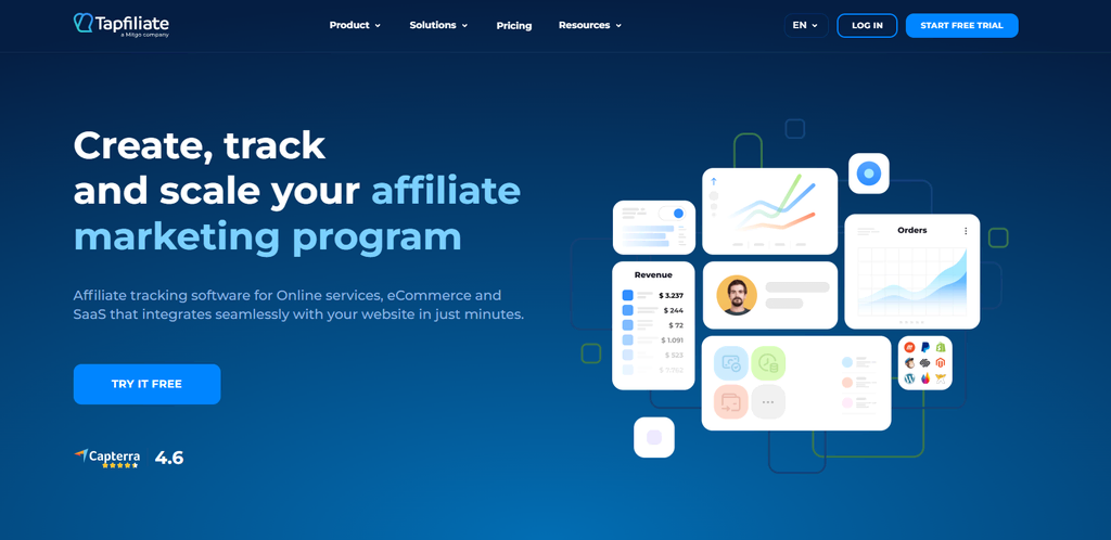 Tapfiliate – Công cụ làm Affiliate Marketing trên đám mây