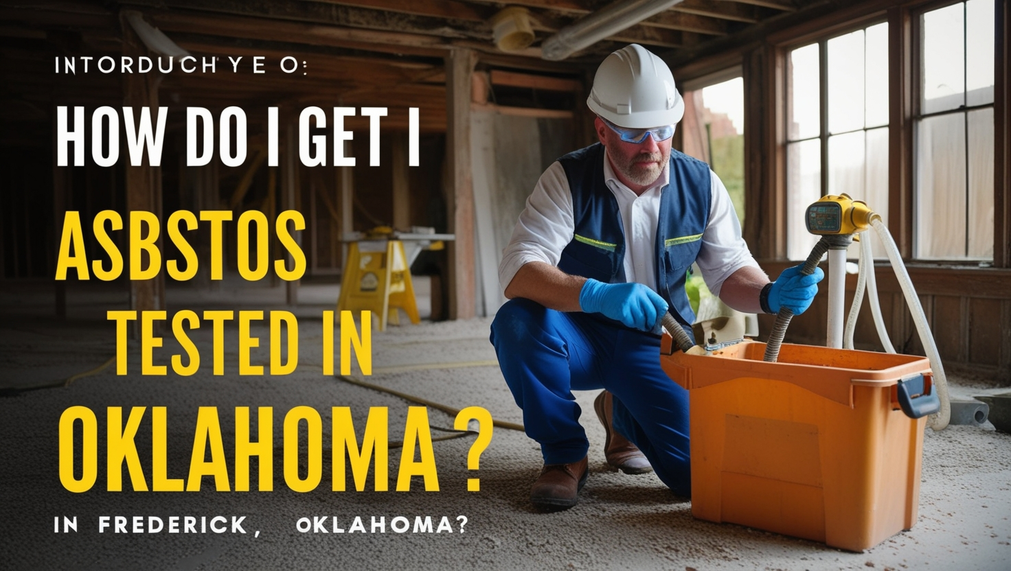 How Do I Get Asbestos Tested in Frederick Oklahoma