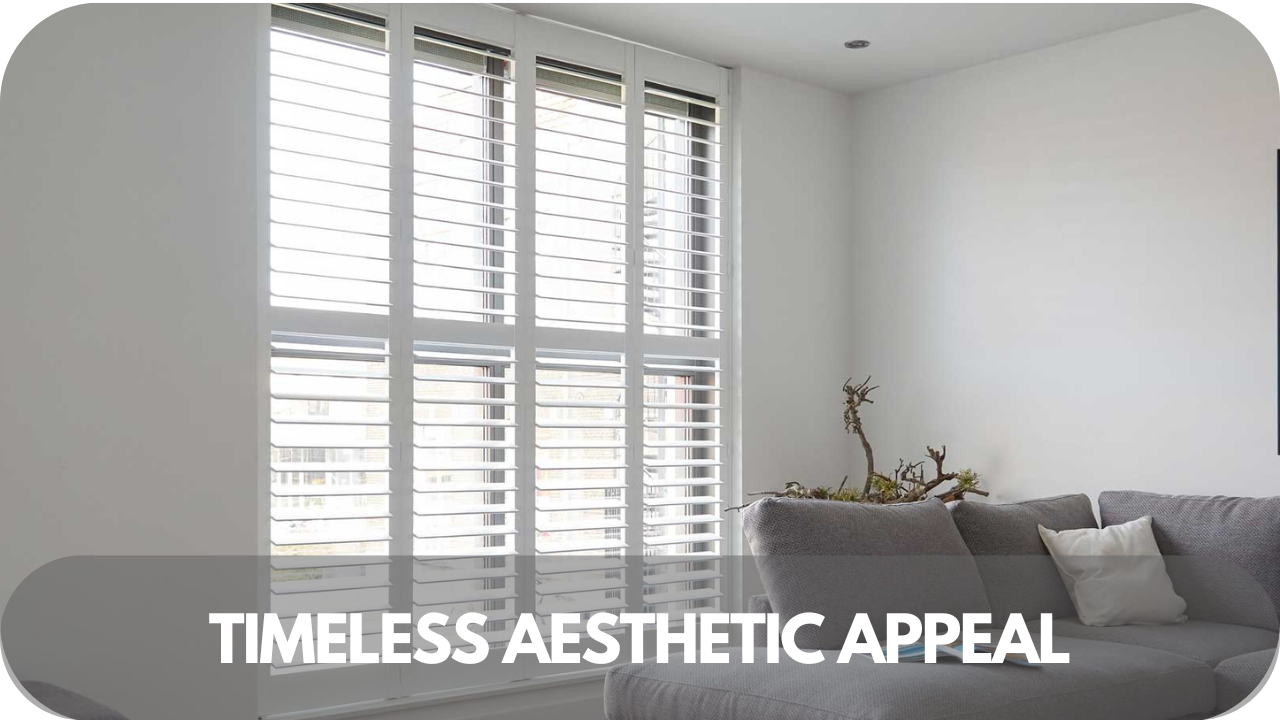 Timeless plantation shutters style