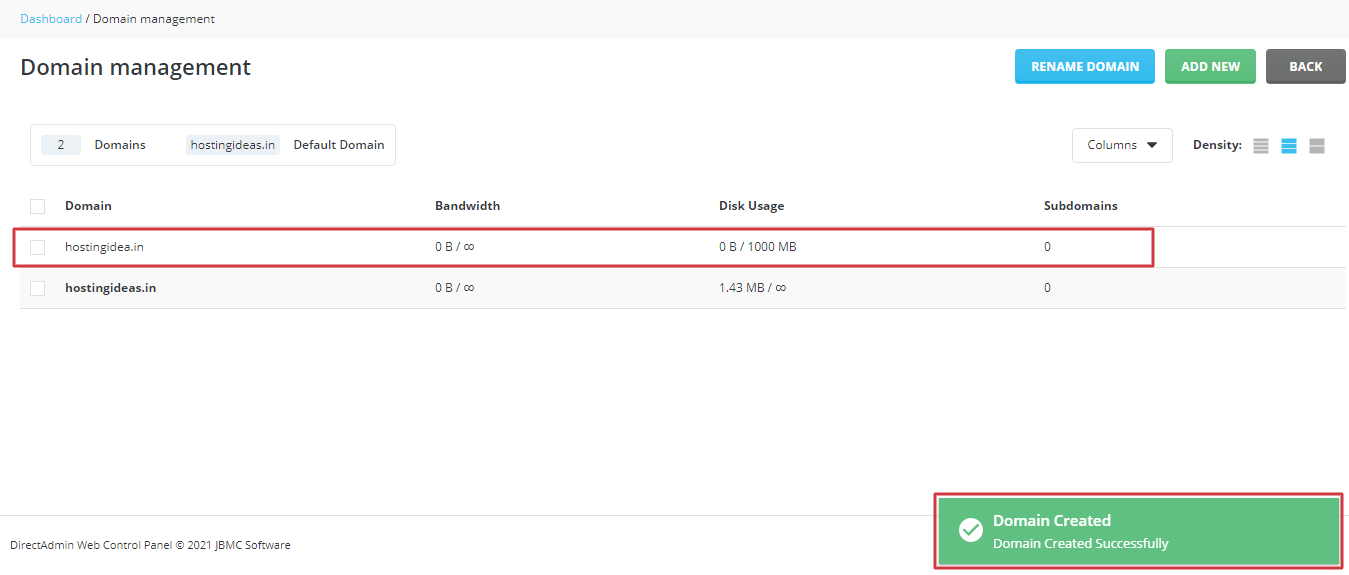 Manage DNS Settings 