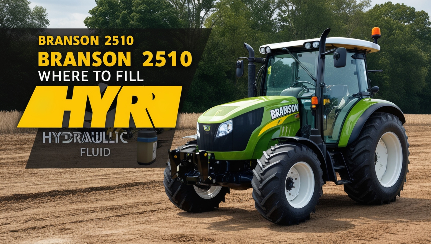 Branson 2510 where to fill hyr hydraulic fluid