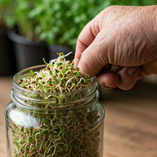 Harvesting Your Alfalfa Sprouts