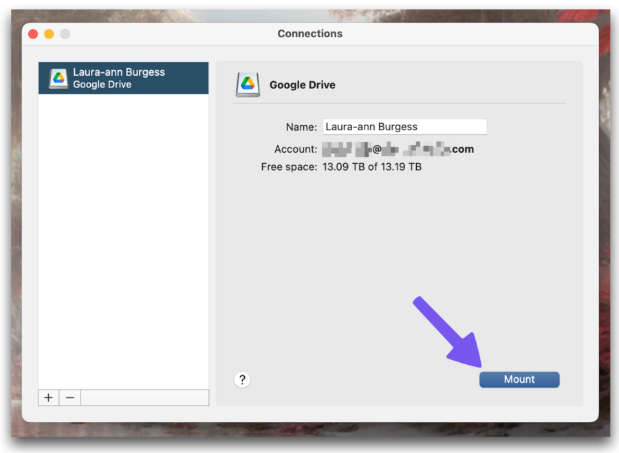 how to mount google drive locally cloudmounter