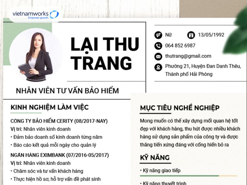 mẫu cv xin việc bảo trì điện