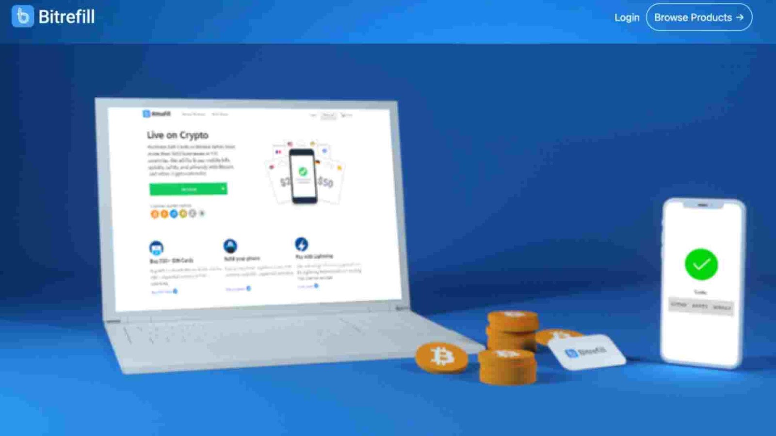 Bitrefill Products Supported