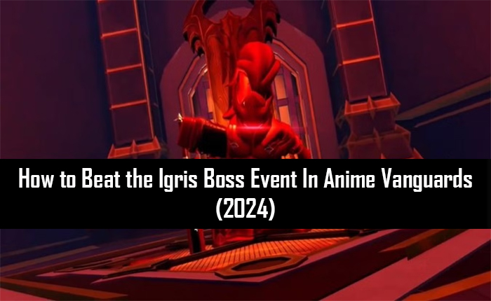 Anime Vanguard Igris Boss Event