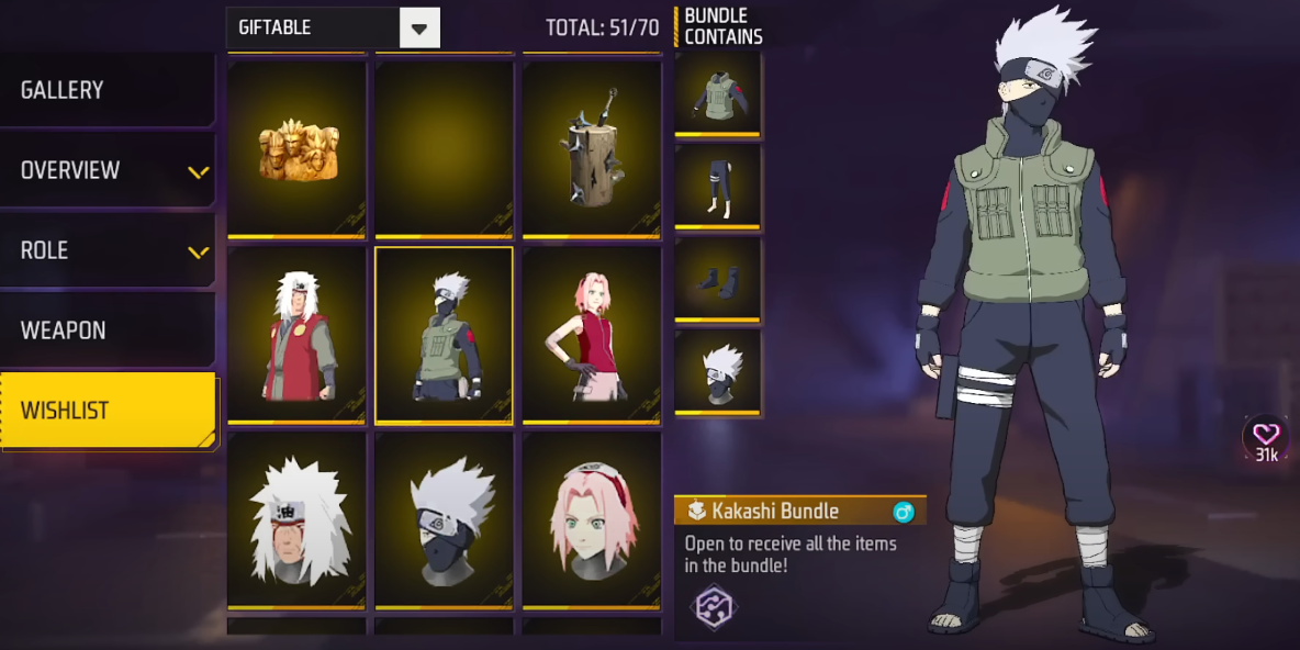 Free Fire x Naruto Shippuden Collaboration: Exclusive Items Revealed!
