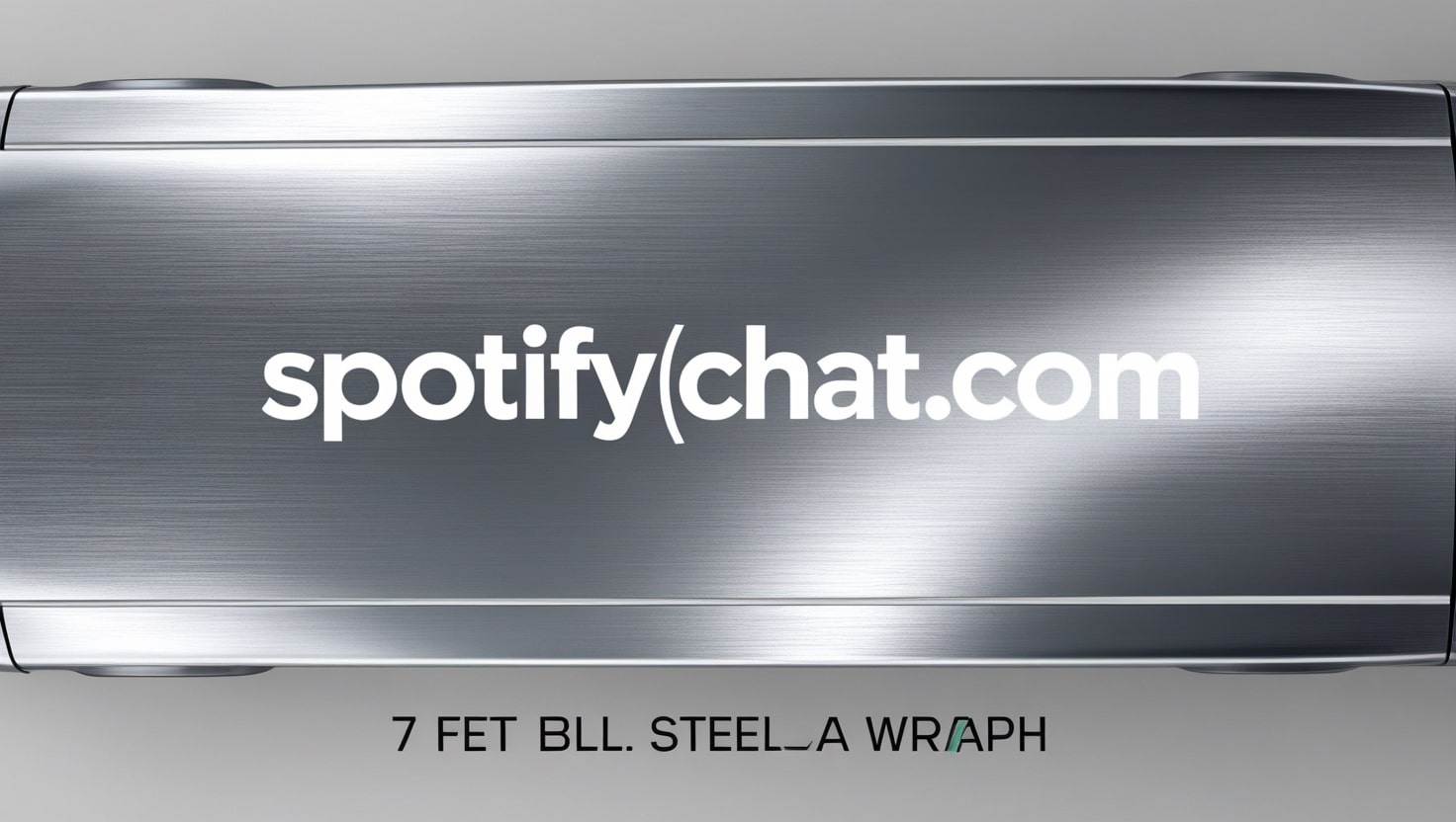 7ft by 2 ft silver brushed steel car wrap