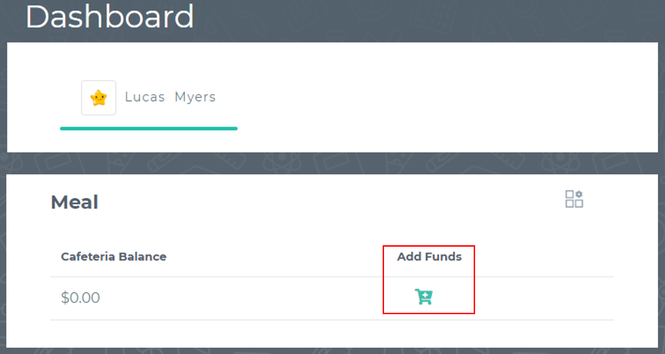 screenshot showing meal balance