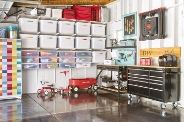 garage remodeling ideas to transform your space into a functional haven work and play zones with storage bins custom built michigan