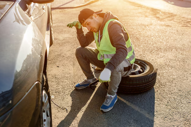 Roadside tire change