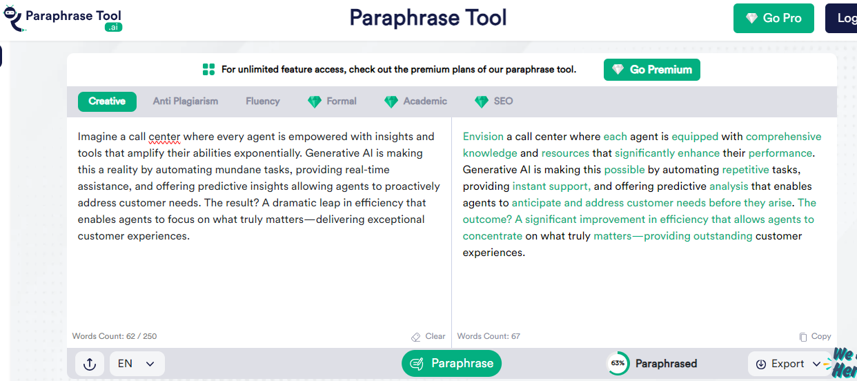 paraphrasing tool online