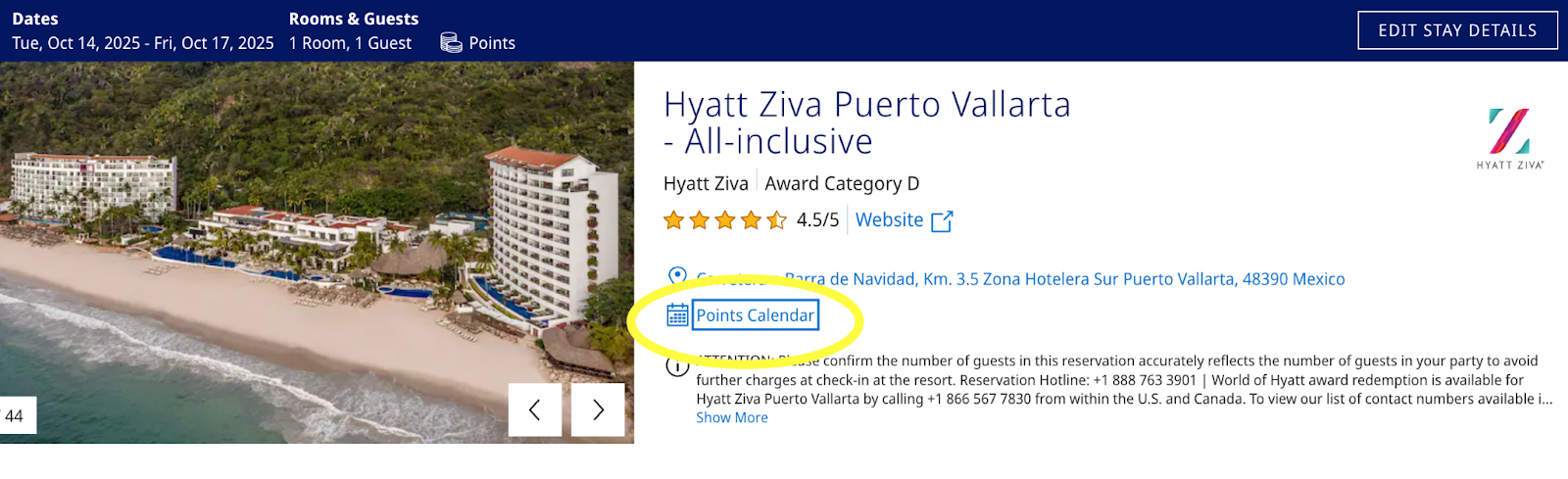 Take a look at the Points Calendar to find the best times to book Hyatt All-Inclusives