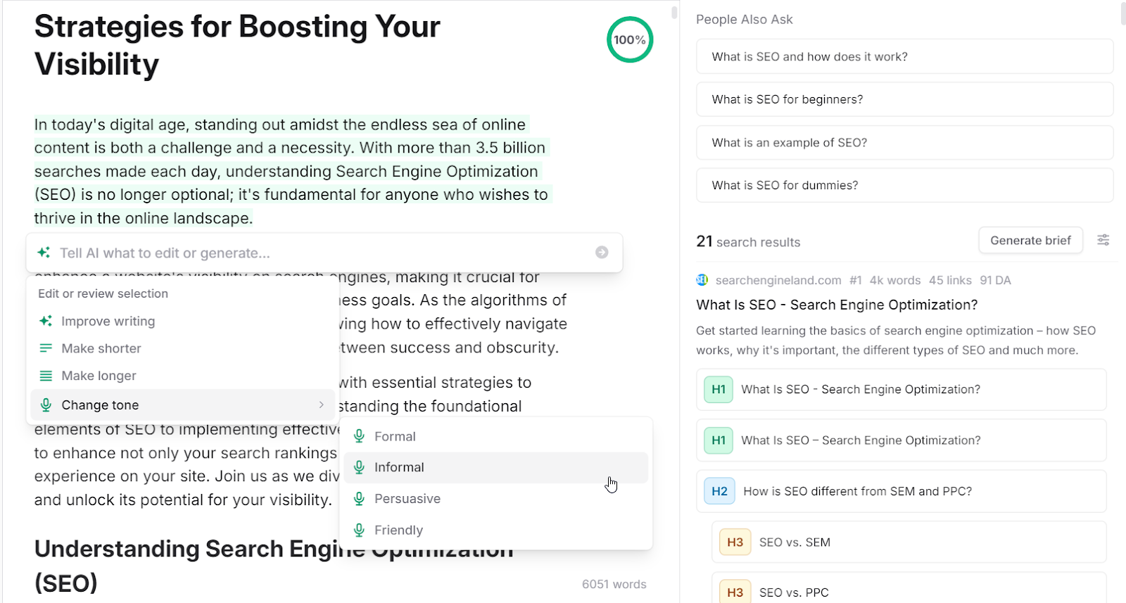 Frase brand guidelines customization
