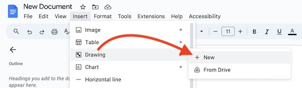 how to mirror an image Google Docs