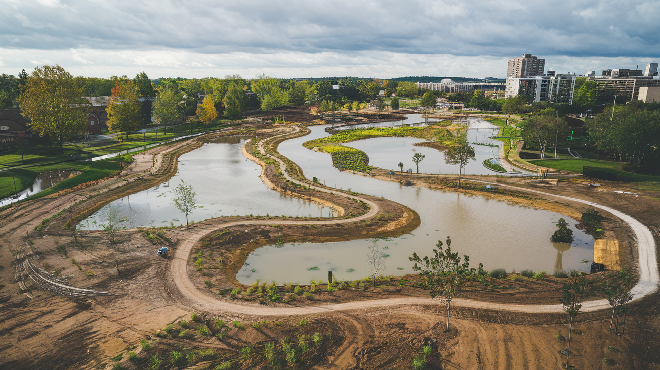 Can We Make Artification Wetlands to Stop Flooding