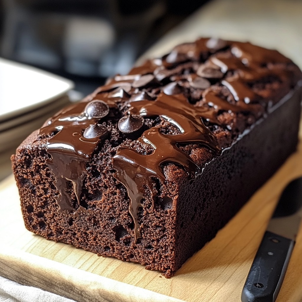 Hot Fudge Brownie Bread