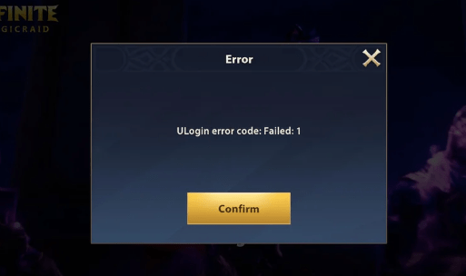 Infinite Magicraid Ulogin Error Code: Failed: 1