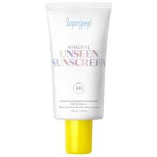 Supergoop! Mineral Unseen Sunscreen SPF 40 for invisible, broad-spectrum sun protection