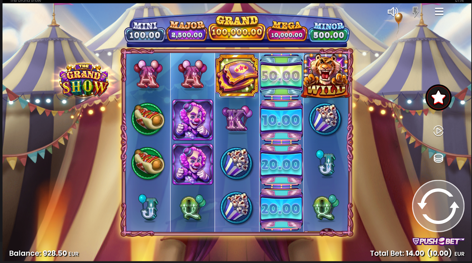 The Grand Show Bonus Buy Slot Gameplay.