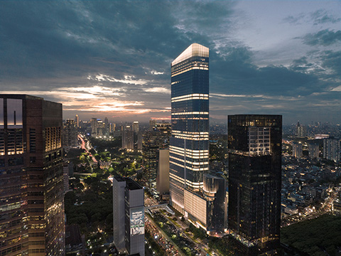 spot sunset di jakarta Jakarta Mori Tower Benhil 