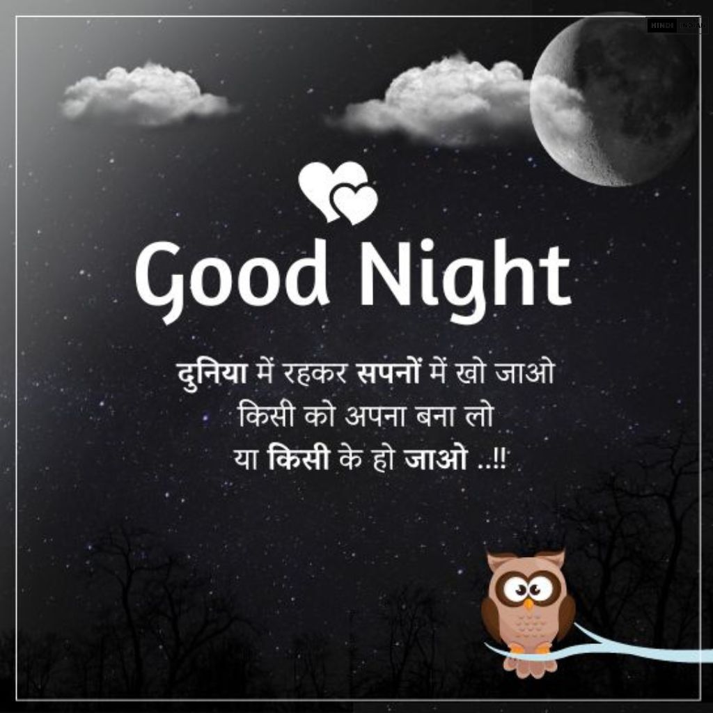 Good Night Quotes in Hindi [HD Photos] | शुभ रात्रि सुविचार