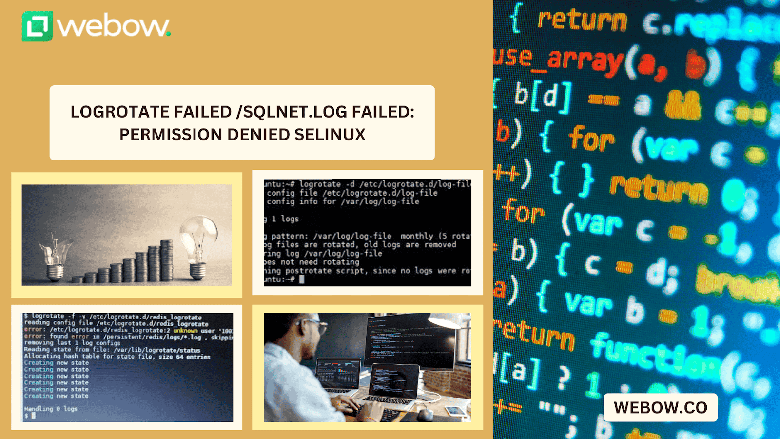 logrotate failed /sqlnet.log failed: permission denied selinux